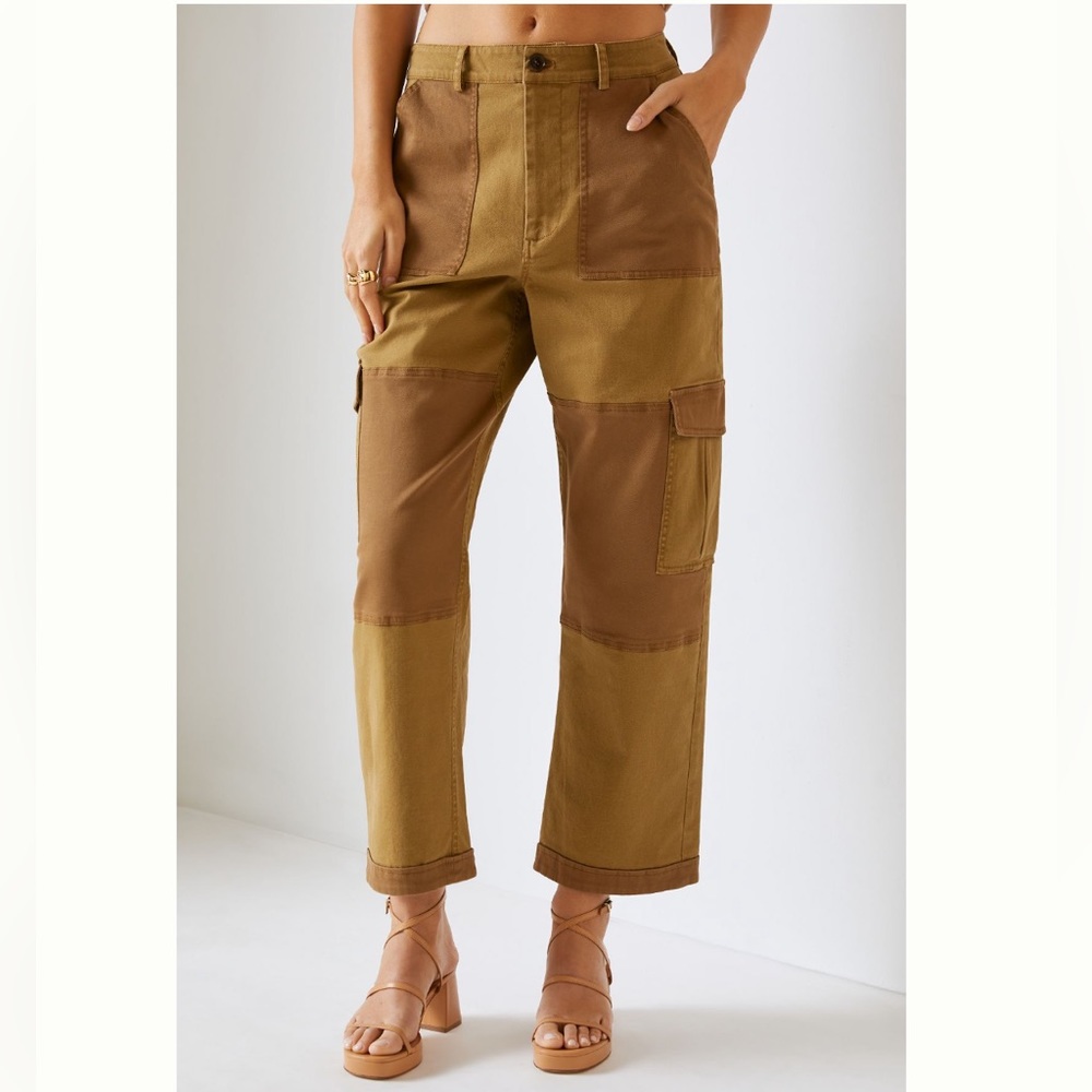 Avec Les Filles Patchwork Cargo Pants